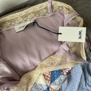 Coach slip dress sz 6 lavender for new with tags